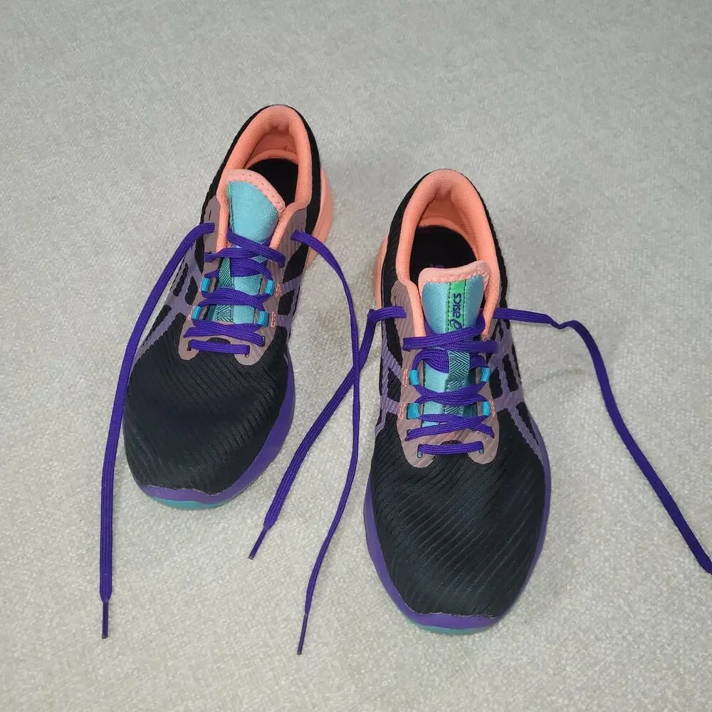 Asics Gel-Dedicate Pink Purple Black Women's Tennis Shoes 9.5 - Picture 2 of 8